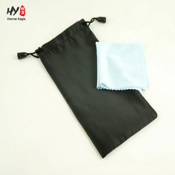 Eyewear microfiber soft cleaning cloth pouch with custom print